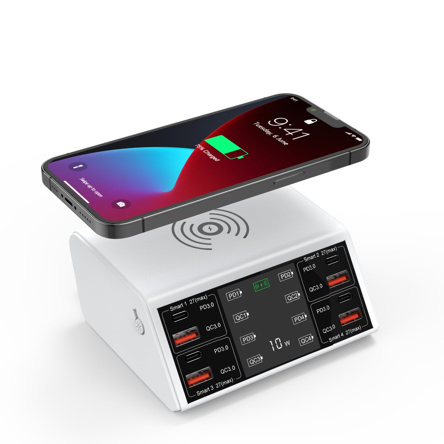 Wireless Charger Desktop Charger 8 Quick Charge